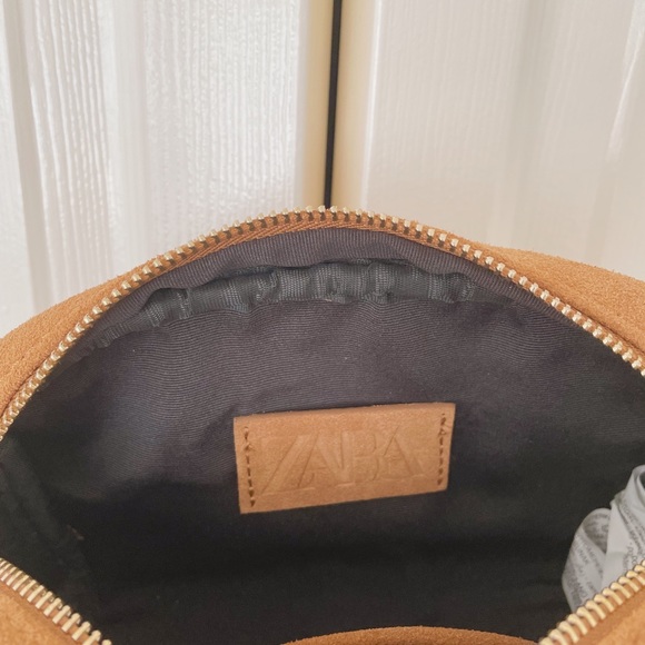 Zara Embossed Leather Crossbody Bag - Picture 9 of 10